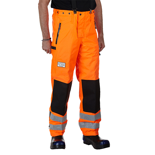 High Visibility Water Blasting Safety Trousers - 500 Bar PPE